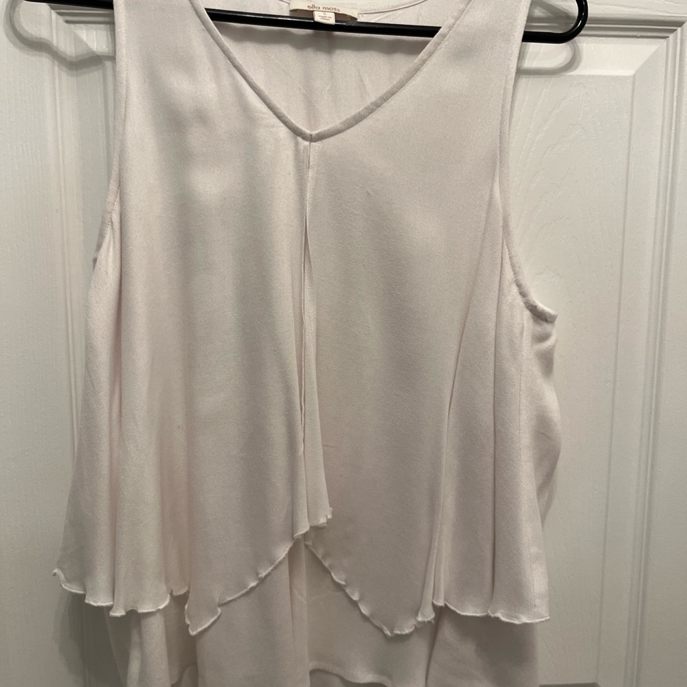 Ella Moss White Sleeveless Top.Very good condition.